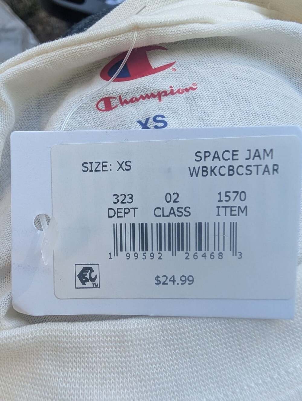 Champion Space Jam T-Shirt Size child XS